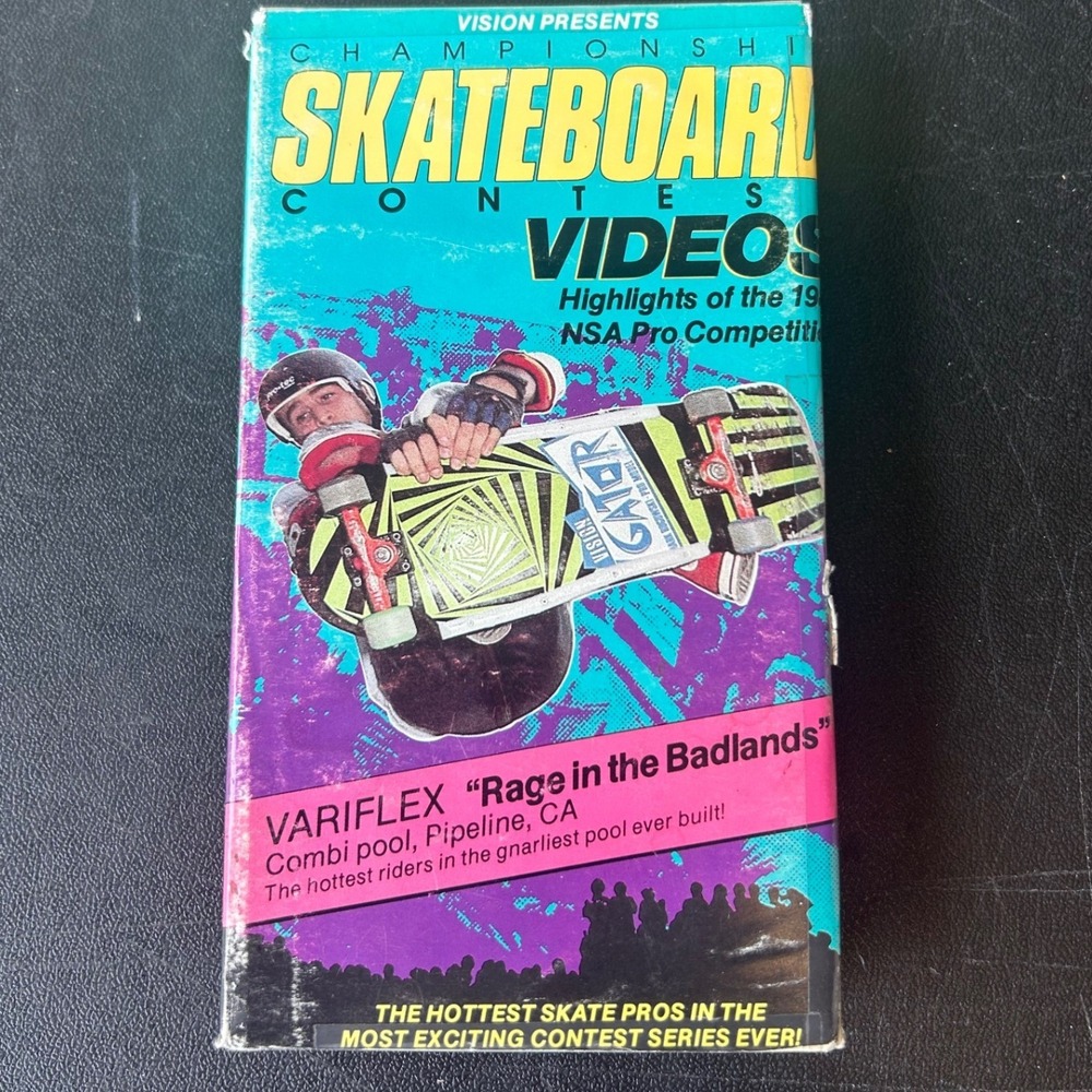 Vision Sports 1985 NSA Skateboard Contest Vol 2 Rage in the Badlands VHS Tape